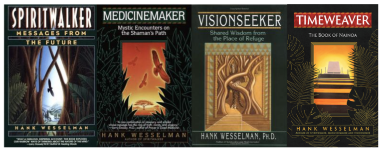 The four book covers of Hank Wesselman's Spiritwalker series.