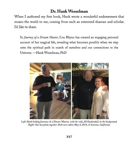 Hank Wesselman and Jill Kuykendall photos and excerpt from "Coming Out of The Metaphysical Closet" by Lisa Rhyne