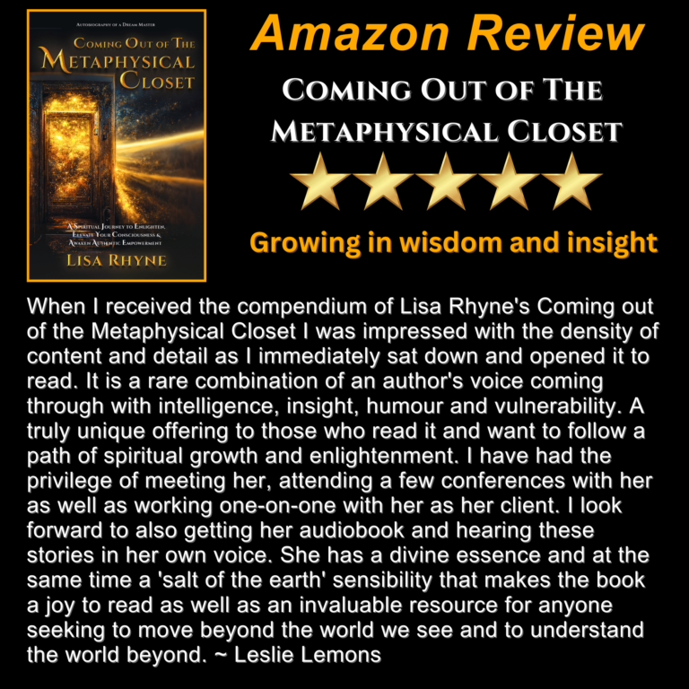 Leslie review of "Coming Out of The Metaphysical Closet"